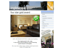 Tablet Screenshot of inglewoodhotel-isleofman.com